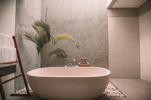 eco friendly bathroom setup