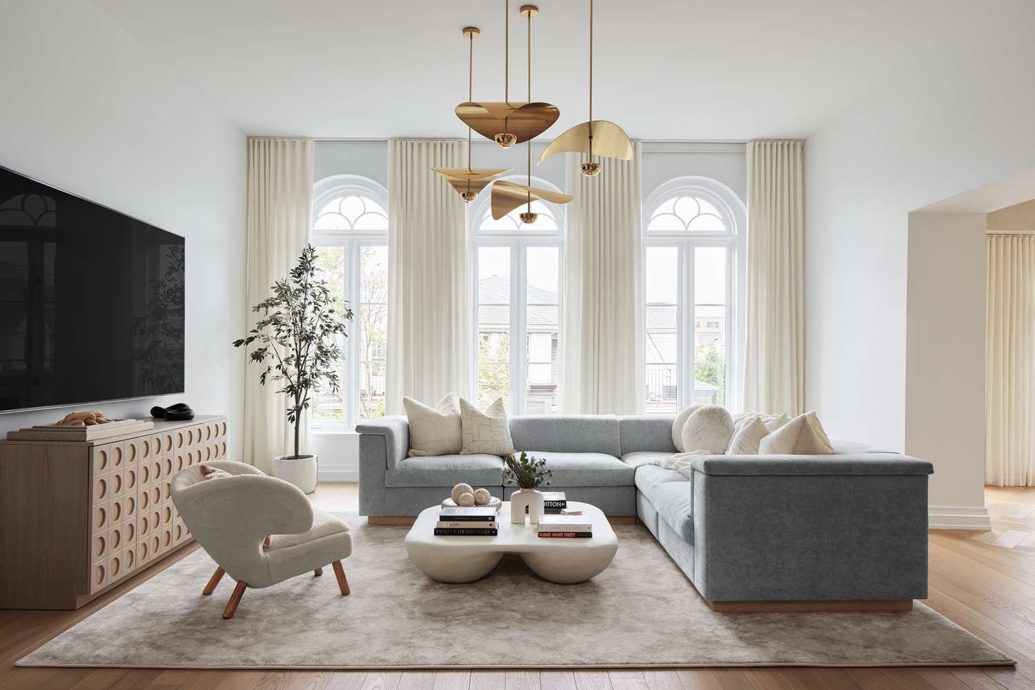 modern renovated living room