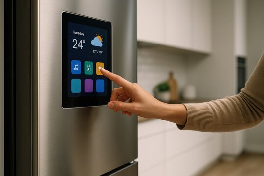 smart refrigerator display